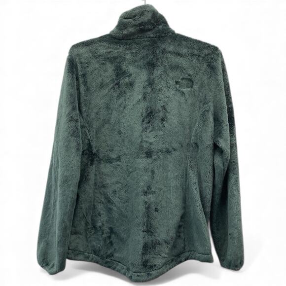 North Face Osito Soft Fleece Full Zip Jacket Dark Hunter Green Women's Size M - Picture 3 of 5